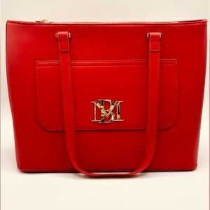Red Designer Tote Bag